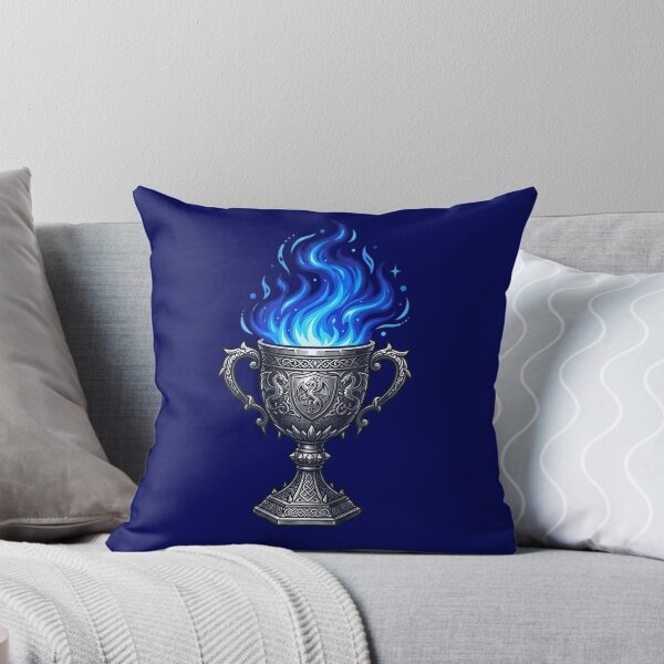Item preview, Medieval Dragon Chalice with Blue Magic Flame Illustration designed and sold by KreonaTime.
