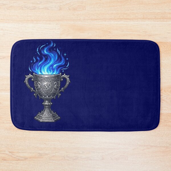 Item preview, Medieval Dragon Chalice with Blue Magic Flame Illustration designed and sold by KreonaTime.