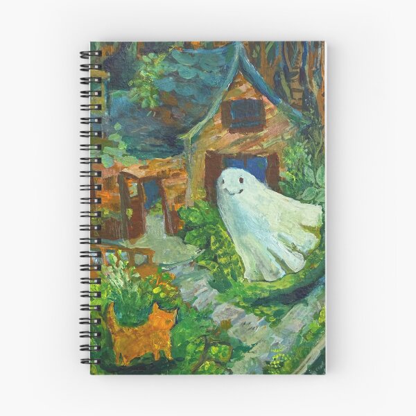 Item preview, Being the ghost of an abandoned house never stopped him from making friends with the neighborhood cats. designed and sold by guilhernunes.