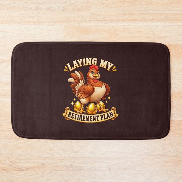 Item preview, Funny Hen Laying Her Golden Retirement Plan designed and sold by Kolibra.