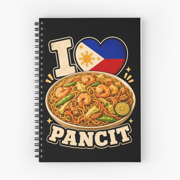 Item preview, I love pancit Filipino noodle dish design designed and sold by rafaeltto.