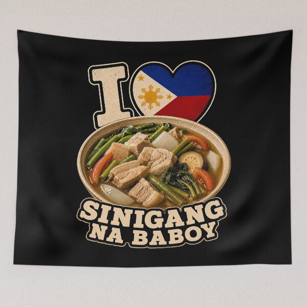 Item preview, I love sinigang na baboy design for food lovers designed and sold by rafaeltto.