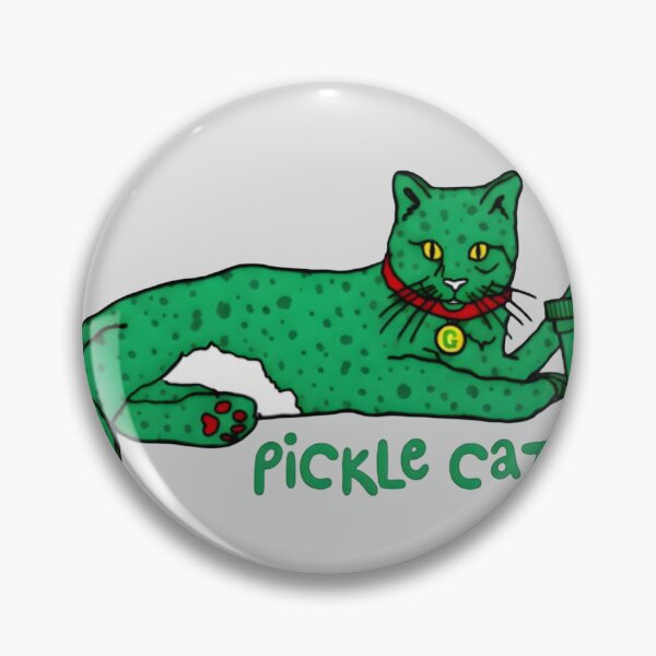 Item preview, Pickle Cat Cute Green Spotted designed and sold by Parchergt.