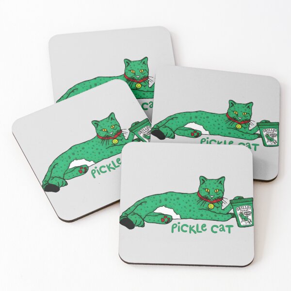 Item preview, Pickle Cat Cute Green Spotted designed and sold by Parchergt.