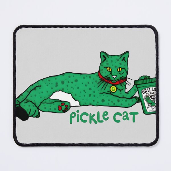 Item preview, Pickle Cat Cute Green Spotted designed and sold by Parchergt.