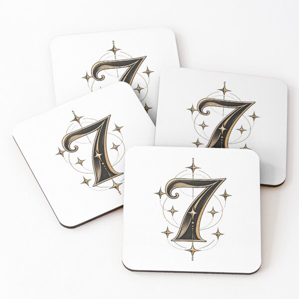 Item preview, Simply 7 Minimalist Celestial Numerology Design designed and sold by NovaMoodCo.