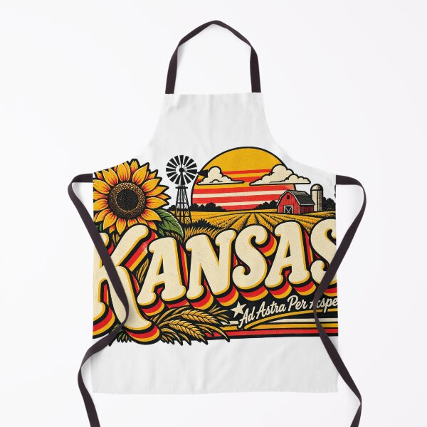 Item preview, Kansas Sunflower State Vintage Farm Wheat Retro Graphic T-Shirt designed and sold by TM DESIGNS AND MORE.