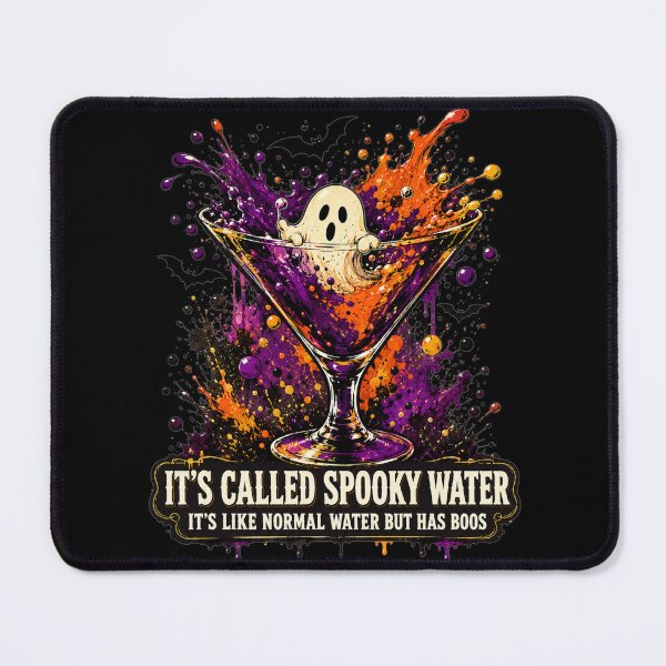Item preview, Its Called Spooky Water Its Like Normal Water But Has Boos Colorful Splash Martini Art Halloween Humor Gift for Cocktail Lovers designed and sold by Nightarel.
