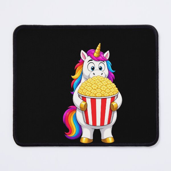 Item preview, Unicorn Movie Night Popcorn Funny Cartoon Design designed and sold by BoyleDesignShop.