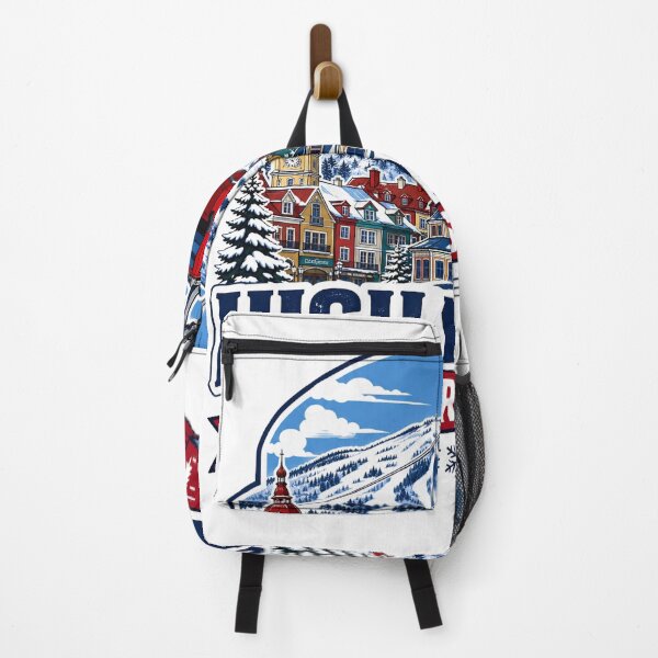 Item preview, Mont Tremblant High Peaks Higher Spirits – Colorful Alpine Village – Quebec Ski Resort Art designed and sold by bobscraze.