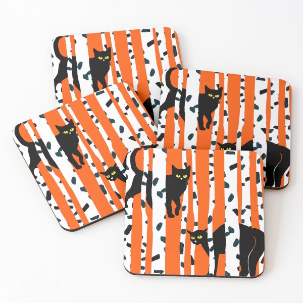 Item preview, Birch and Black Cats designed and sold by ArtyFridgees.