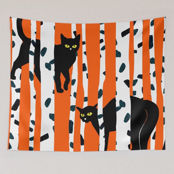 Item preview, Birch and Black Cats designed and sold by ArtyFridgees.