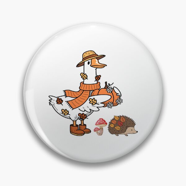 Item preview, Cute Autumn Goose, Hedgehog and Mushrooms designed and sold by BigDigital.