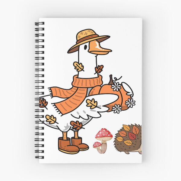Item preview, Cute Autumn Goose, Hedgehog and Mushrooms designed and sold by BigDigital.