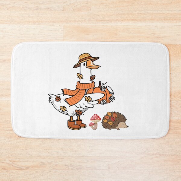 Item preview, Cute Autumn Goose, Hedgehog and Mushrooms designed and sold by BigDigital.