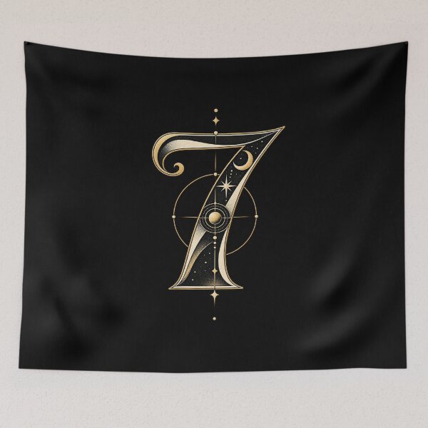 Item preview, Inner Seven Minimalist Mystical Numerology Design designed and sold by NovaMoodCo.