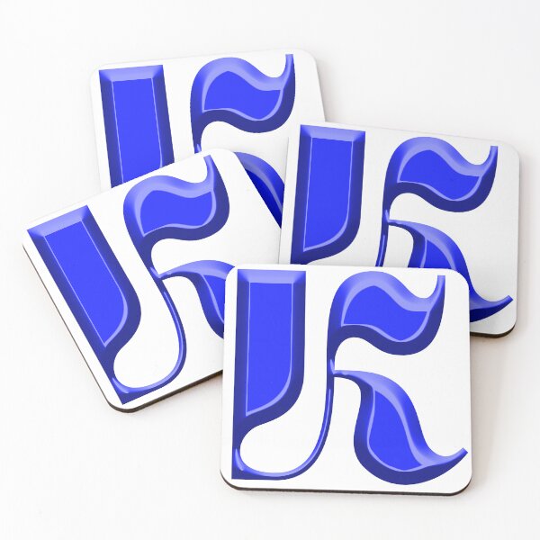 Item preview, Futuristic Blue 3D Abstract Lettering – Electric Neon Style designed and sold by say_li03.