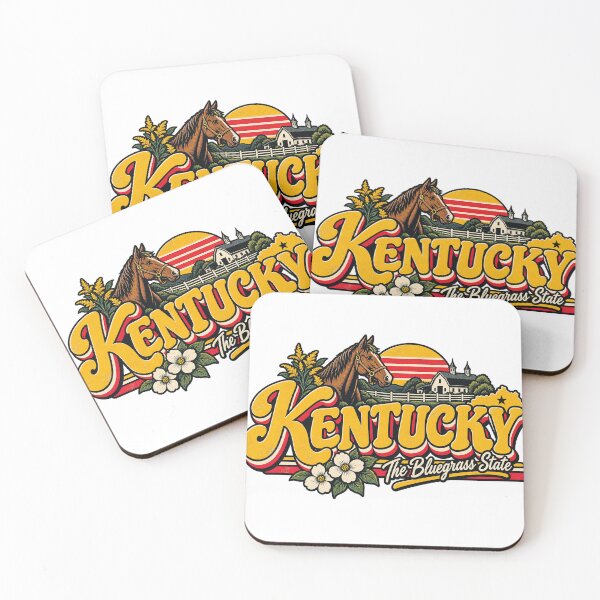 Item preview, Kentucky Bluegrass State Vintage Horse Farm Retro Graphic Tee designed and sold by TM DESIGNS AND MORE.
