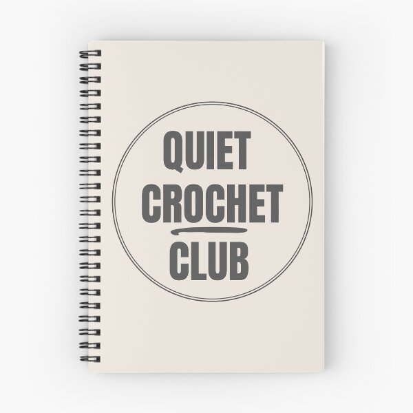 Item preview, Quiet Crochet Club | Funny Quote for Yarn Lovers designed and sold by SipAndStitchCo.