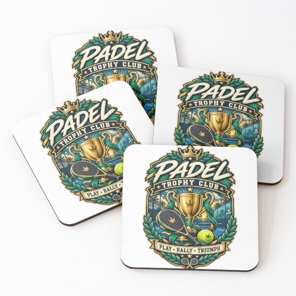 Item preview, Padel Trophy Club Play Rally Triumph designed and sold by Rhubarb Bridge Merch.
