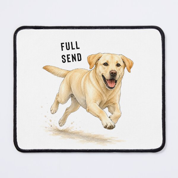 Item preview, Full Send Labrador Retriever | Happy Lab Watercolor Gift designed and sold by PAPIRO SIGLO XXI.