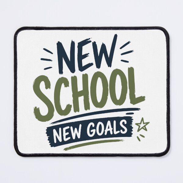 Item preview, New School New Goals | Back to School Motivational Design designed and sold by Sunday.Supply.