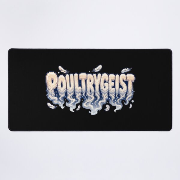 Item preview, Poultrygeist Smoky Typography Art Halloween Chicken Pun Gift for Chicken Lovers designed and sold by Nightarel.