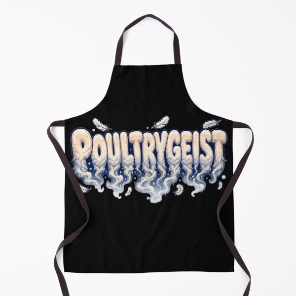 Item preview, Poultrygeist Smoky Typography Art Halloween Chicken Pun Gift for Chicken Lovers designed and sold by Nightarel.