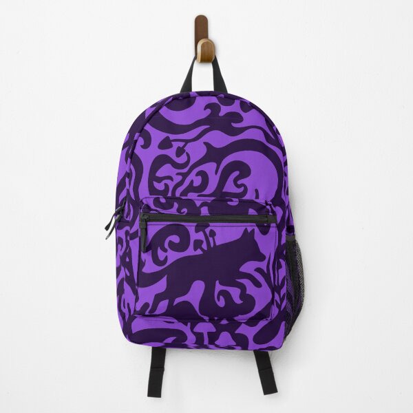 Item preview, Hidden Fox & Mushrooms - Violet Gestalt Seamless Pattern designed and sold by Pulpa-grafica.