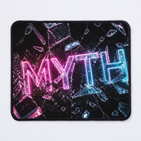 Item preview, MYTH Neon Typography Shattered Glass Cyberpunk designed and sold by LenNo9881.