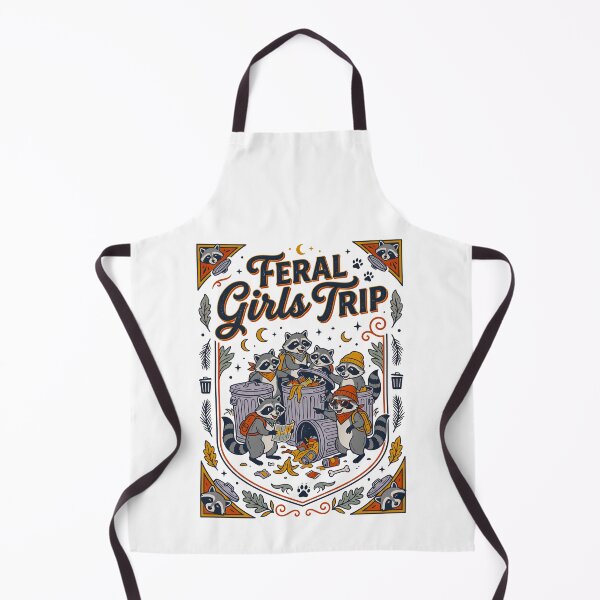 Item preview, Feral Girls Trip Raccoons designed and sold by TeeARTHY.