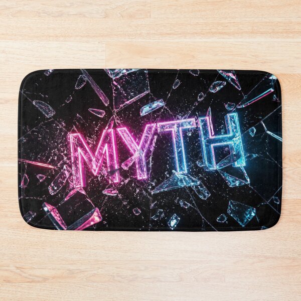 Item preview, MYTH Neon Typography Shattered Glass Cyberpunk designed and sold by LenNo9881.