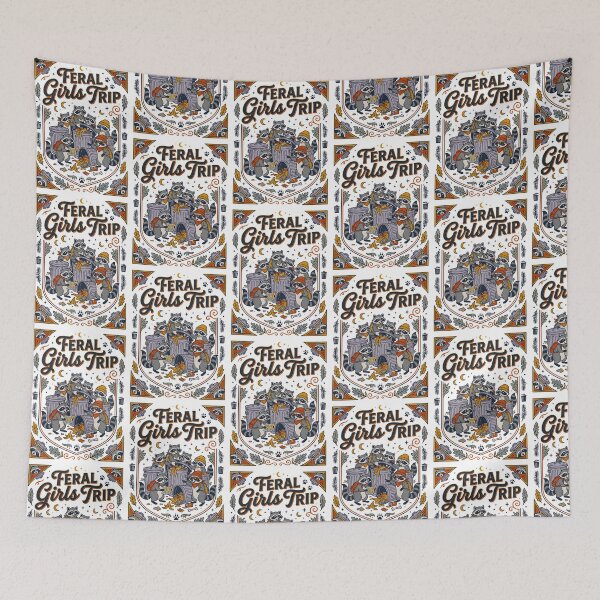 Item preview,  Feral Girls Trip Raccoons designed and sold by TeeARTHY.