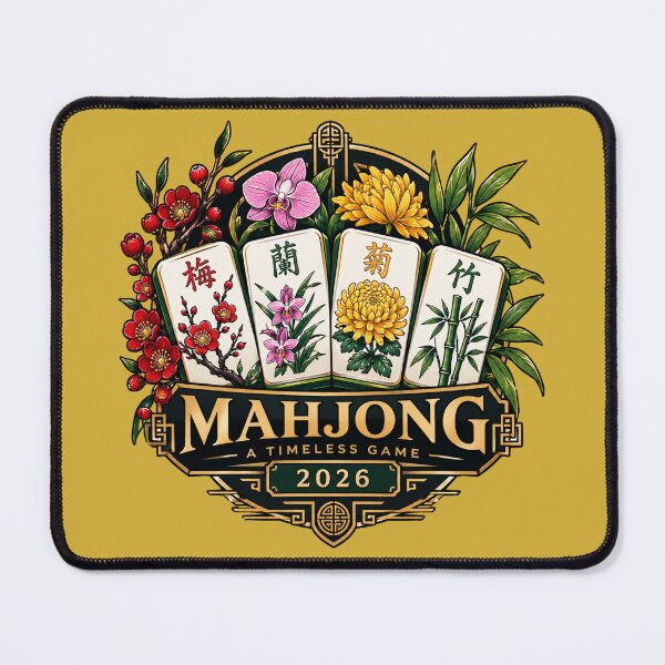 Item preview, Mahjong Player 2026 - Four Gentlemen designed and sold by NovaNookStudio.