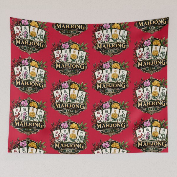 Item preview, Mahjong Player 2026 - Four Gentlemen designed and sold by NovaNookStudio.