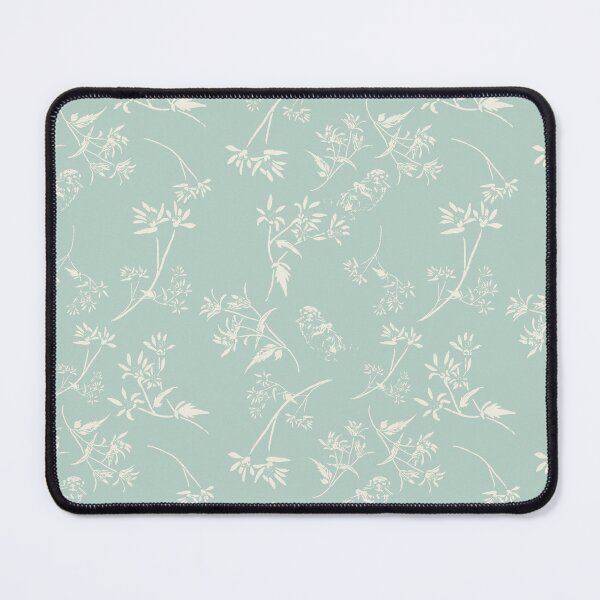 Item preview, Vintage Drifting Otter - Sage Green and Cream Toile Floral Pattern designed and sold by sheseddit.