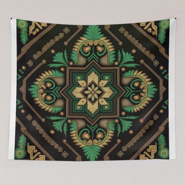 Item preview, Ornamental Floral Mandala - Vintage Botanical Geometric Art designed and sold by WJSacredAr.