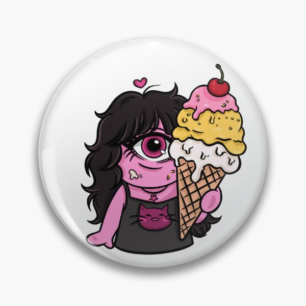 Item preview, Pink Goth Cyclops Girl Sticker Pack designed and sold by nekoOnie.