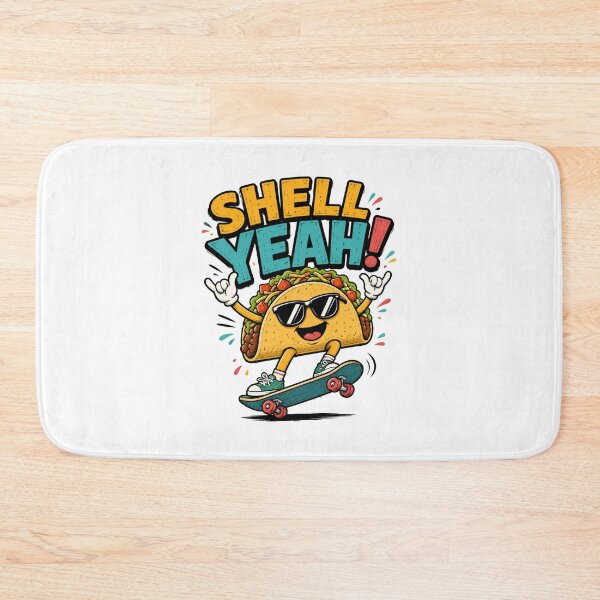 Item preview, Shell Yeah! Funny Taco Skateboarder designed and sold by CraigDesignWork.