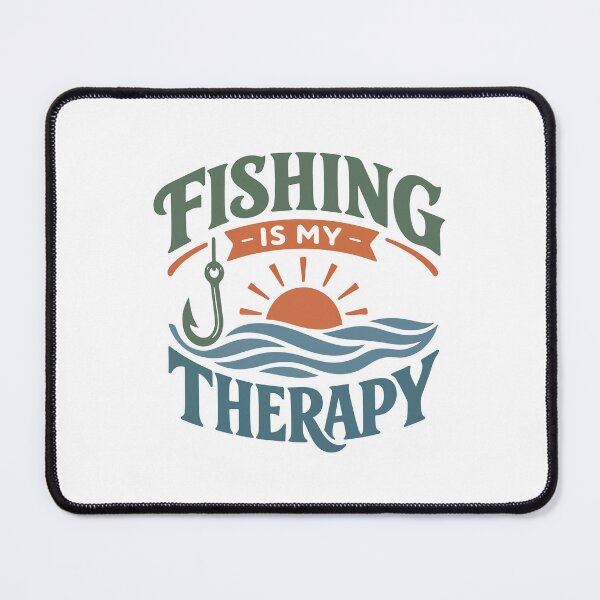 Item preview, Fishing Is My Therapy Hook & Sun – Angler Gift designed and sold by stylishdzign.