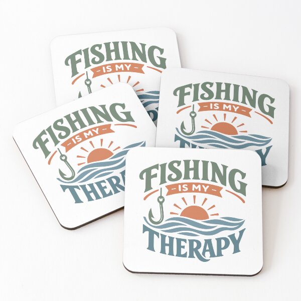 Item preview, Fishing Is My Therapy Hook & Sun – Angler Gift designed and sold by stylishdzign.