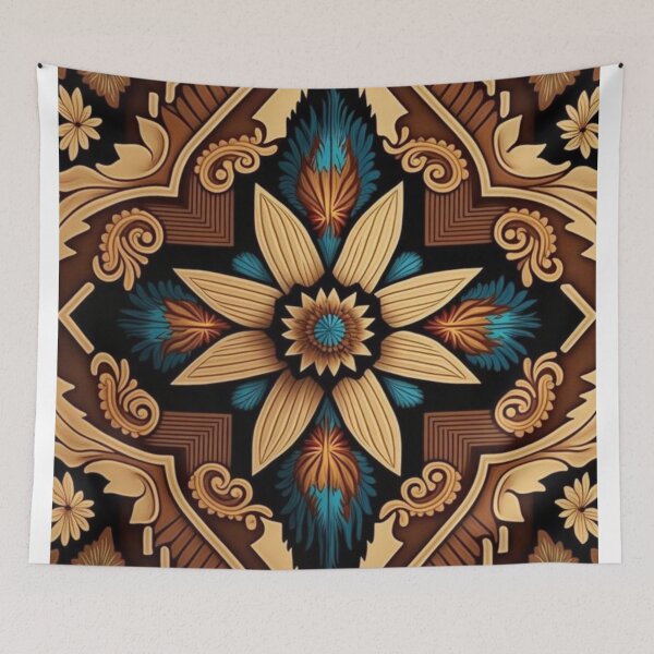 Item preview, Ornamental Floral Mandala - Vintage Botanical Geometric Art designed and sold by WJSacredAr.