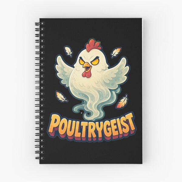 Item preview, Poultrygeist Glowing Eyes Cartoon Chicken Art Halloween Chicken Pun Gift for Chicken Lovers designed and sold by Nightarel.