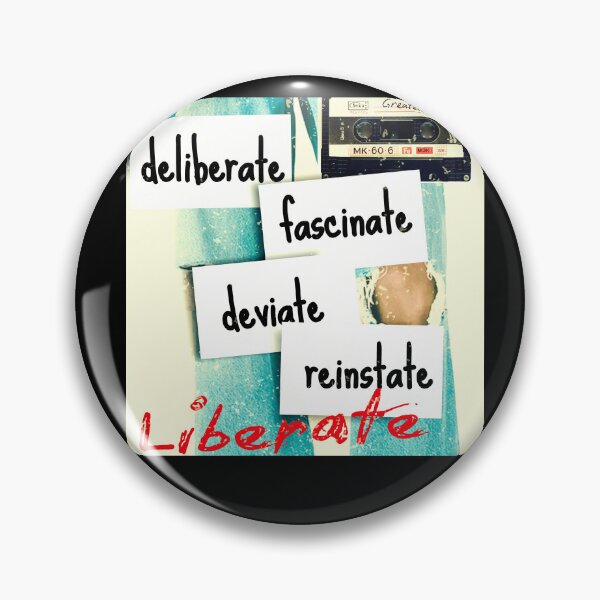Item preview, INXS Mediate Lyrics - Deliberate Fascinate Deviate Liberate designed and sold by pulse_retail.