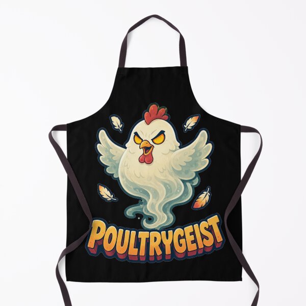 Item preview, Poultrygeist Glowing Eyes Cartoon Chicken Art Halloween Chicken Pun Gift for Chicken Lovers designed and sold by Nightarel.