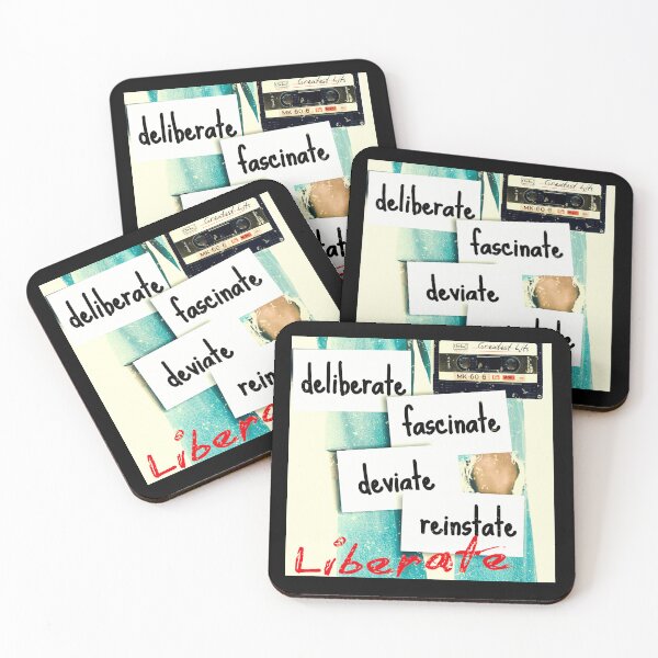 Item preview, INXS Mediate Lyrics - Deliberate Fascinate Deviate Liberate designed and sold by pulse_retail.