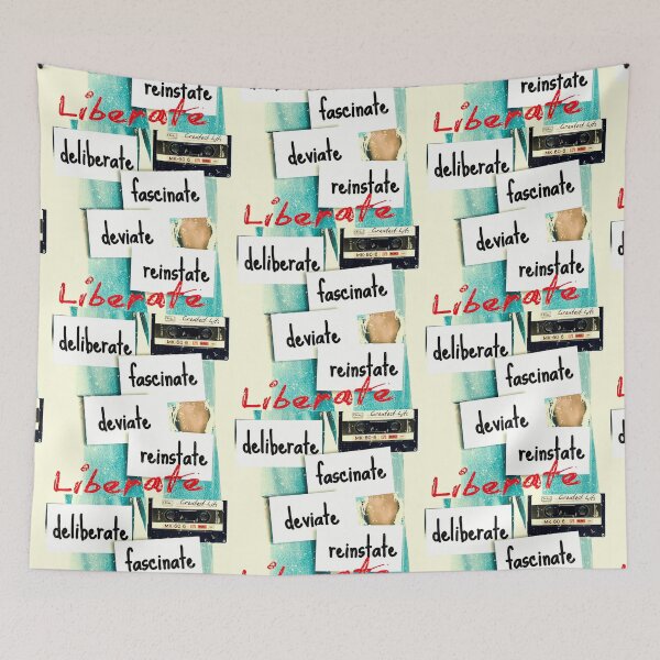 Item preview, INXS Mediate Lyrics - Deliberate Fascinate Deviate Liberate designed and sold by pulse_retail.