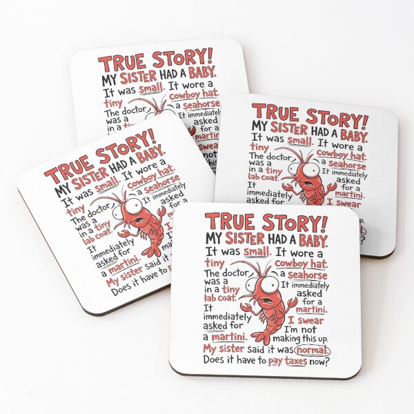 Item preview, True Story Red shrimp Meme designed and sold by TeeARTHY.