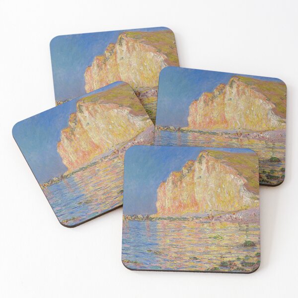 Item preview, Low Tide at Les Petites-Dalles, coast of Normandy, France seascape painting by Claude Monet  designed and sold by Jéanpaul  Ferro.