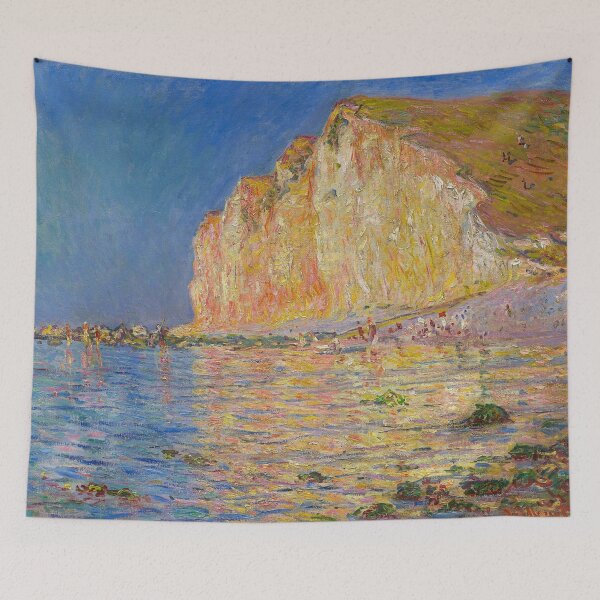 Item preview, Low Tide at Les Petites-Dalles, coast of Normandy, France seascape painting by Claude Monet  designed and sold by Jéanpaul  Ferro.